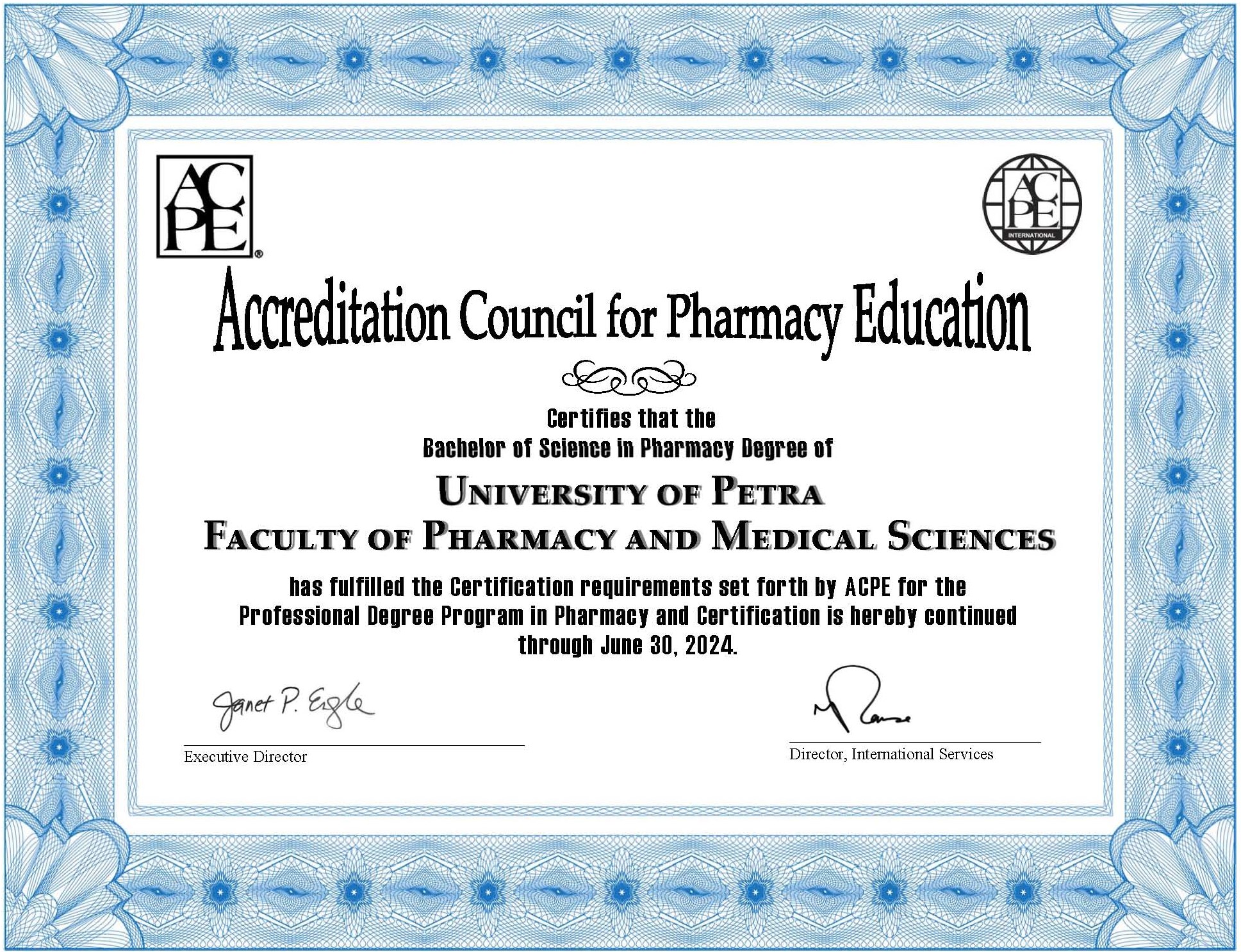 /Ar/News/PublishingImages/Certificate UOP Pharmacy - August 2020.jpg
