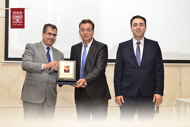 Honoring Omar I'mar (Outstanding Researcher) in the Department of Public Law at University of Petra for the year 2023