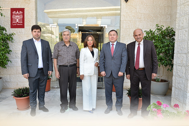 The President of University of Petra Meets the Director-General of Kazakhstani Television