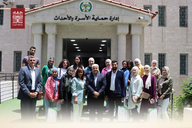 Graphic Design Students at University of Petra Visit Family and Juvenile Protection Department